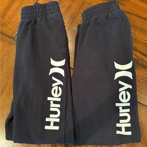 2 pairs Boys Hurley Black Jogger Pants Size L